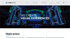 Desktop Screenshot of cubevision.cz